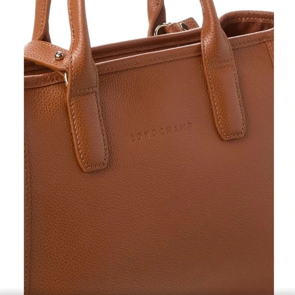 Longchamp Le Foulonne Leather medium tote Bag - Picture 5 of 8